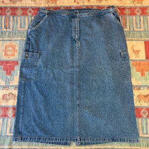 White Stag Plus - Denim Blue Women's Skirt - Size 22W/24W